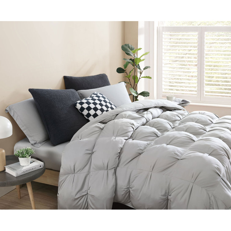 Full-Queen Moon Gray Bamboo Comforter with Recycled Filling