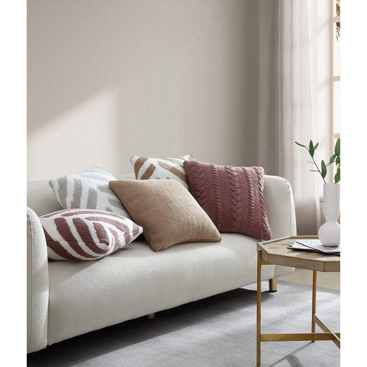 Rose Braided Memory Foam Throw Pillow 20" x 20"
