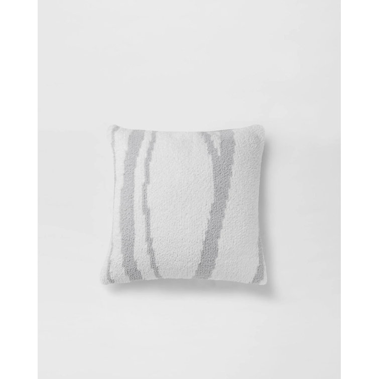 Cloud Gray and Off-White Memory Foam Square Pillow