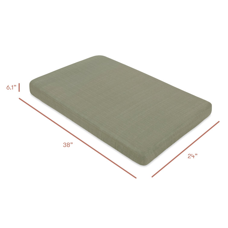Matcha Green Organic Cotton Muslin Mini Crib Sheet