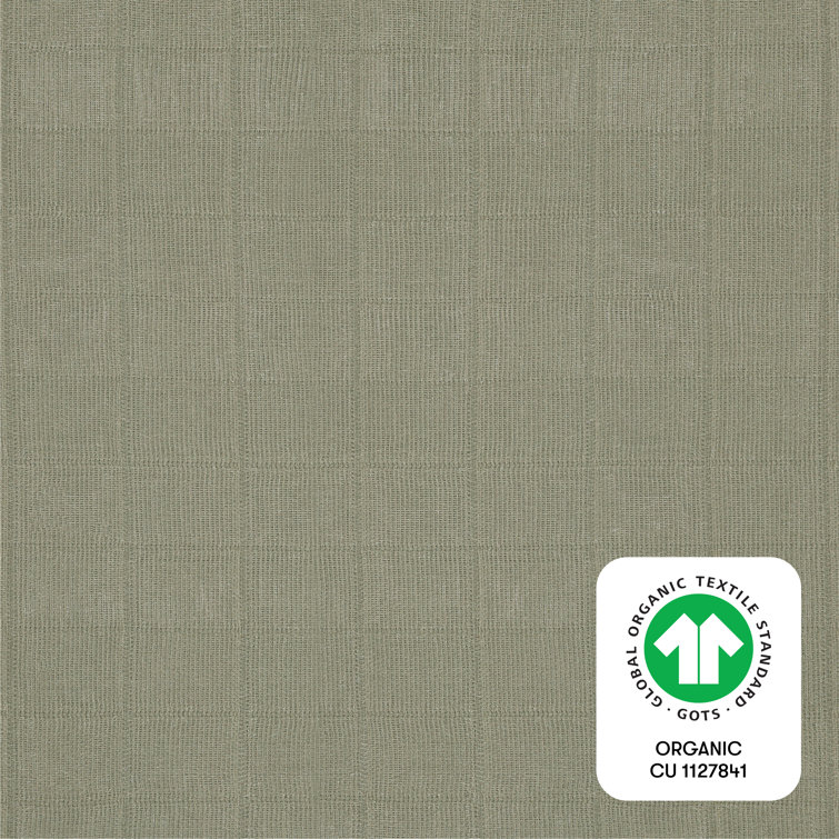 Matcha Green Organic Cotton Muslin Mini Crib Sheet