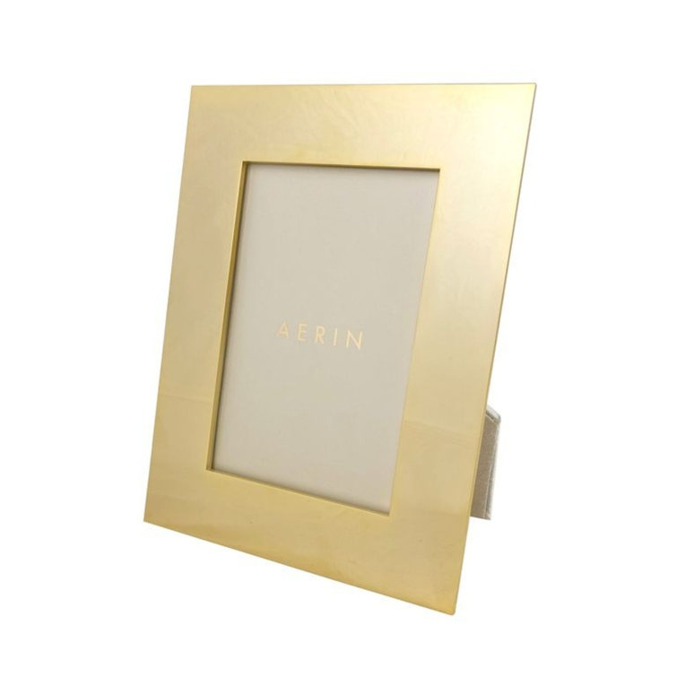 Gold Plated 4x6 Tabletop and Wall Photo Frame