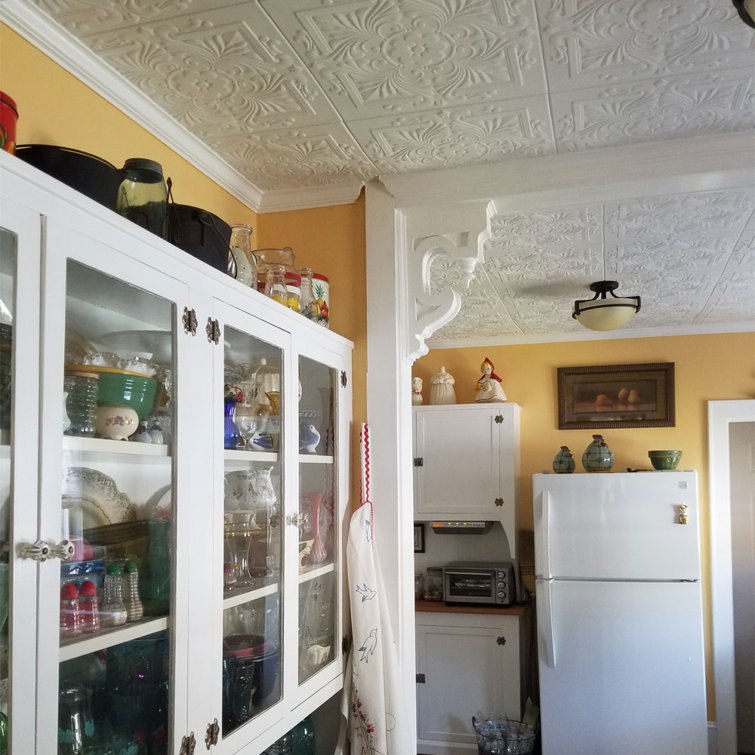 Victorian White Polystyrene Glue-Up Ceiling Tile Set