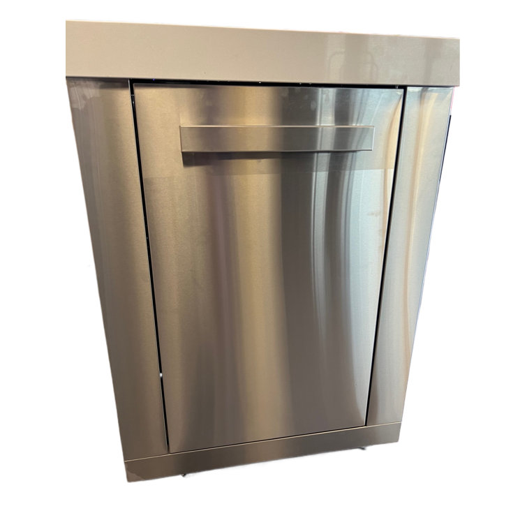 Stainless Steel Outdoor Kitchen Cabinet with Granite Countertop