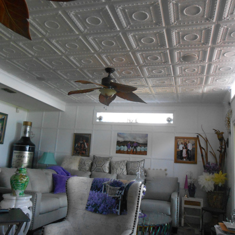 Ultra Pure White Polystyrene Glue-Up Ceiling Tile
