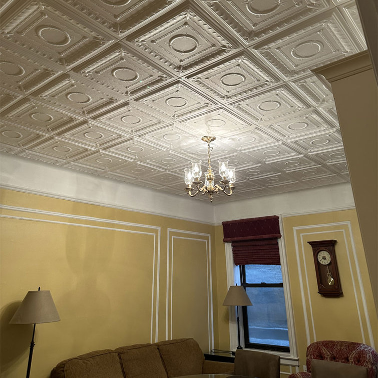 Ultra Pure White Polystyrene Glue-Up Ceiling Tile