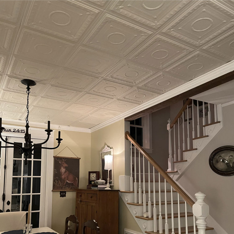 Ultra Pure White Polystyrene Glue-Up Ceiling Tile