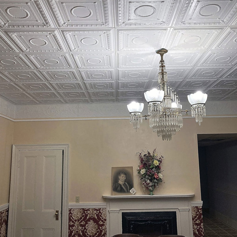 Ultra Pure White Polystyrene Glue-Up Ceiling Tile