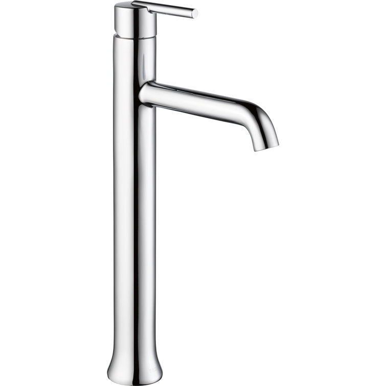 Sleek Modern 13.5" Chrome Zinc Single Hole Vessel Faucet