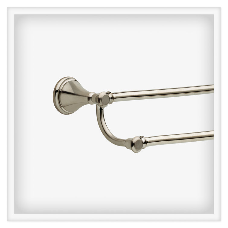 Cassidy 24 in. Stainless Steel Wall Mounted Double Towel Bar