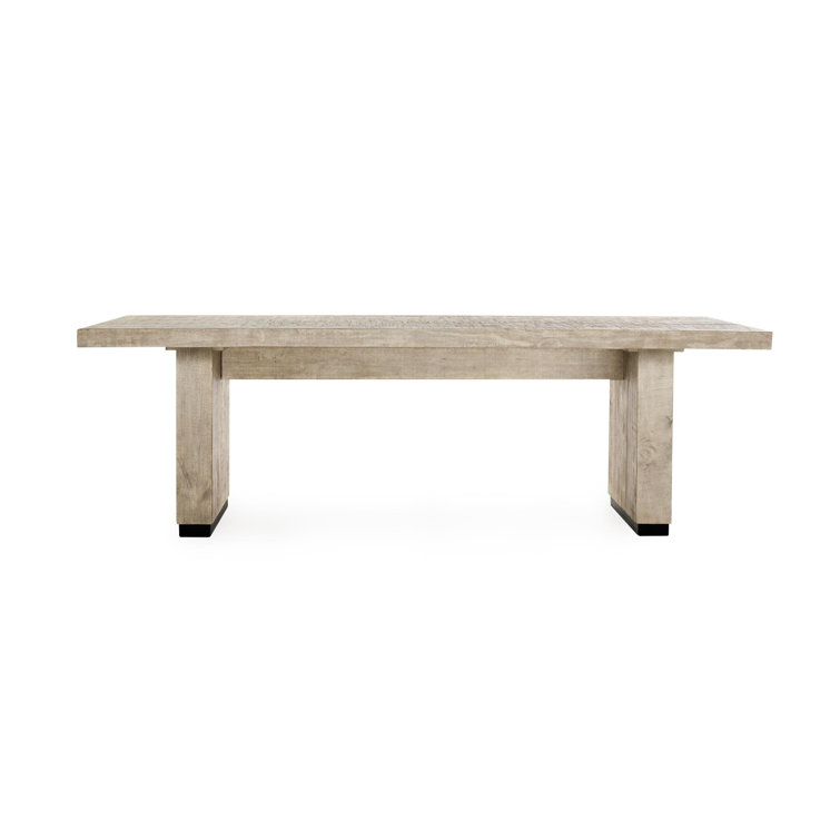 Lynx 94" White Reclaimed Pine Wood Dining Table