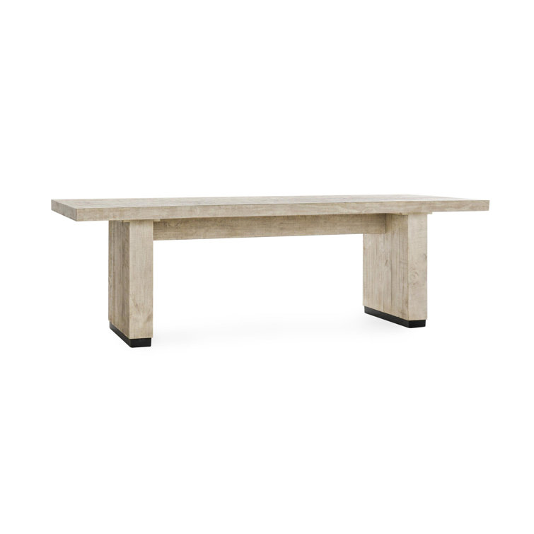 Lynx 94" White Reclaimed Pine Wood Dining Table