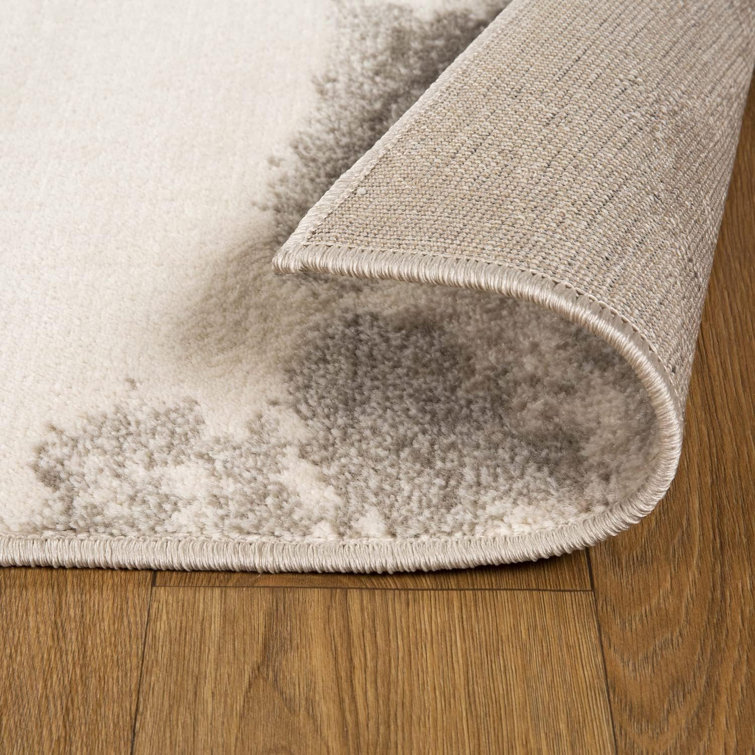 Elegant Pixie Abstract Swirls Indoor Area Rug, 7' x 9', Gray