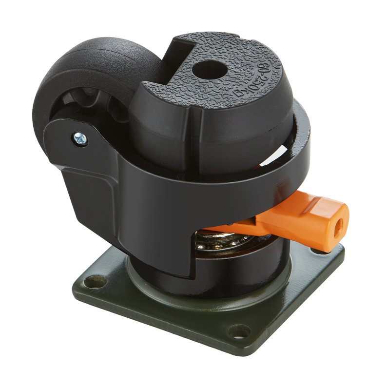 Heavy Duty 2-Inch Polyurethane Swivel Leveling Casters with Brake