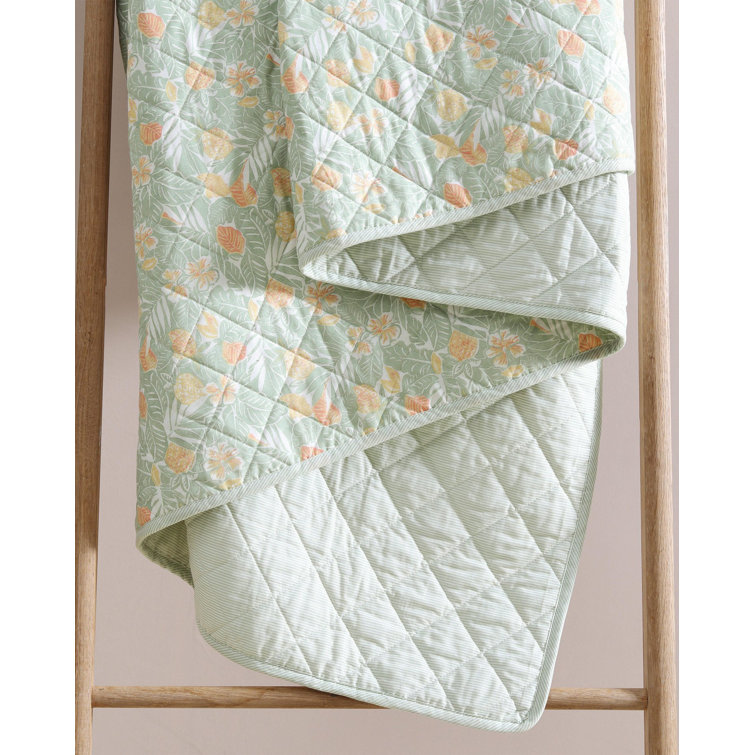 Full White Cotton Reversible Quilt Set