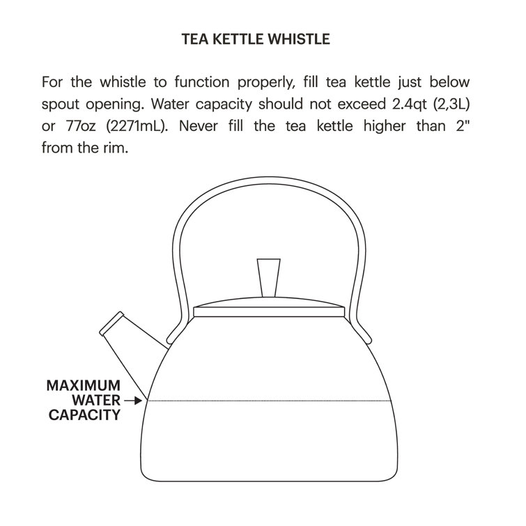 Butterfly Meadow Blue Enamel Whistling Tea Kettle