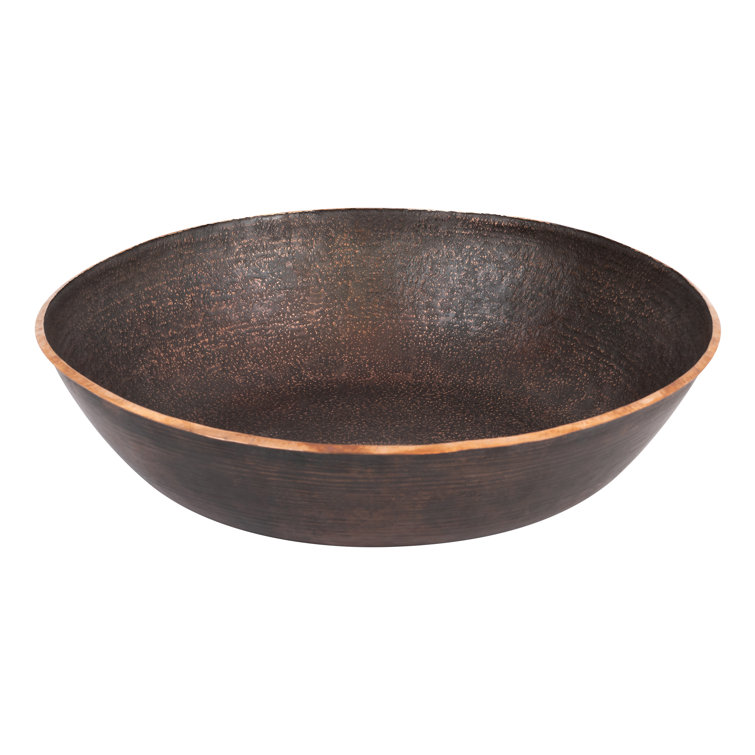 Terra Firma 17'' Dark Brown Copper Round Bathroom Sink