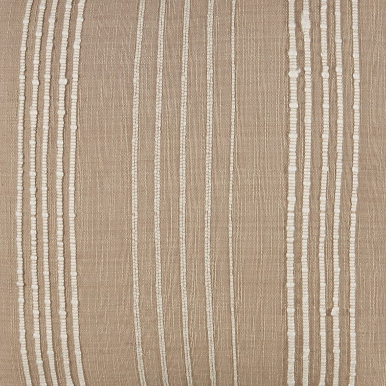 Beige and White Cotton Striped 20" Pillow Set of 4