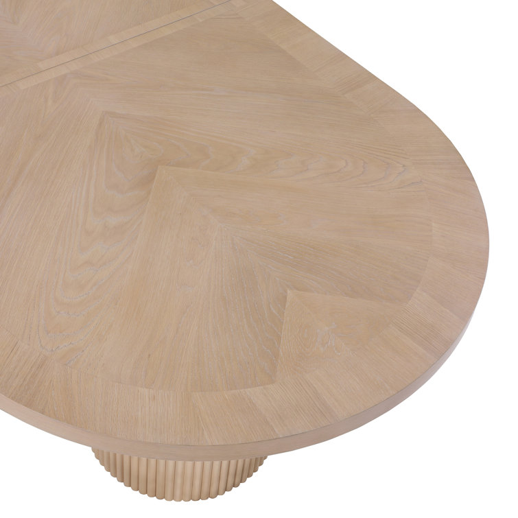 Ivona Natural Oak Extendable Oval Dining Table