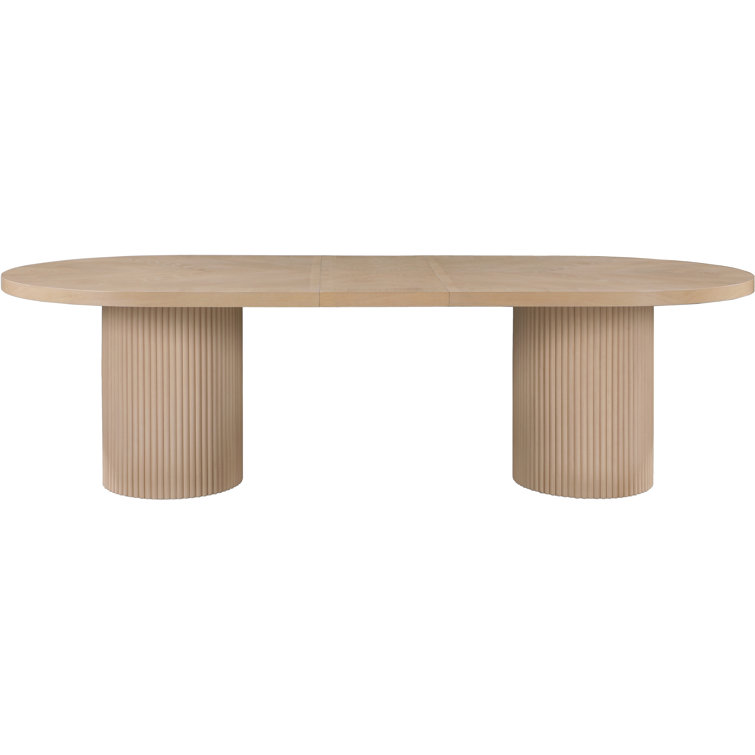Ivona Natural Oak Extendable Oval Dining Table