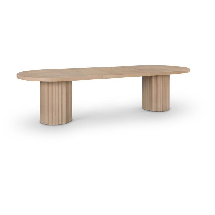 Ivona Natural Oak Extendable Oval Dining Table