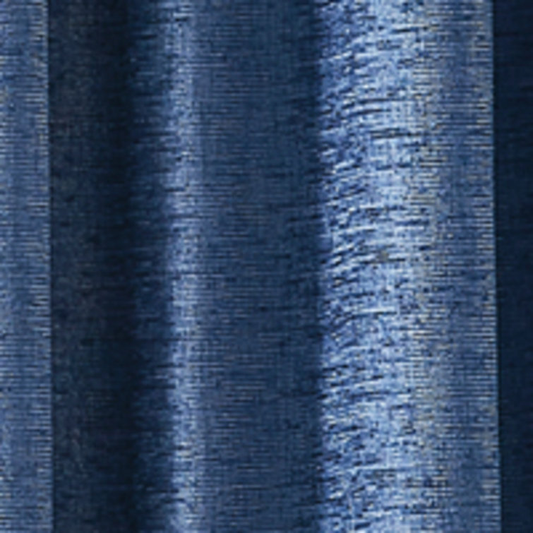 Indigo Polyester Room Darkening Rod Pocket Curtains, 50in x 84in