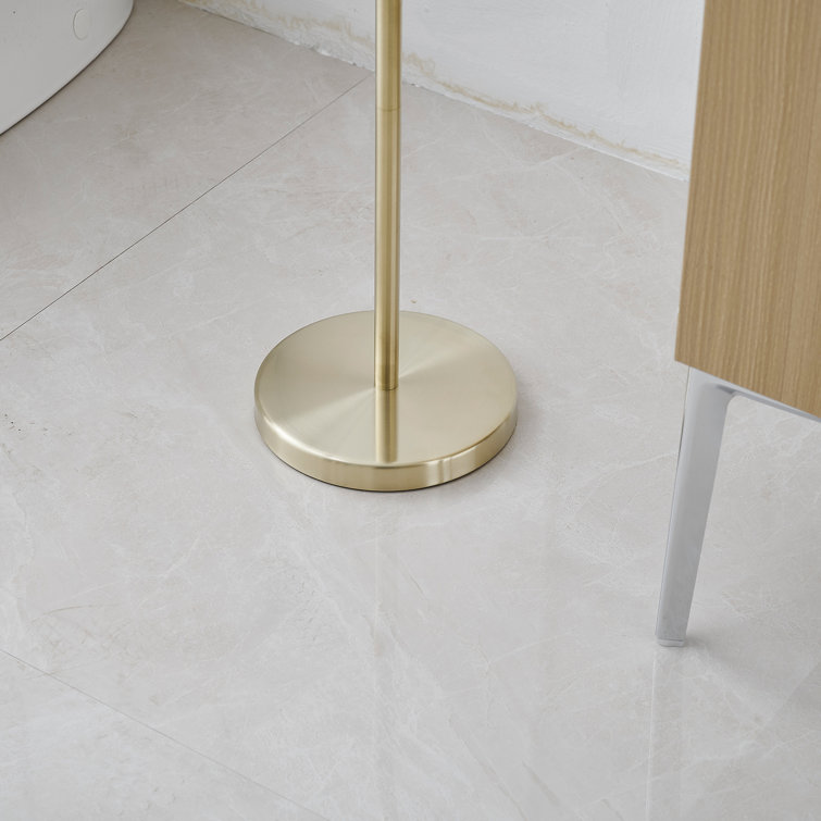 Brushed Gold Stainless Steel Freestanding Toilet Paper Holder