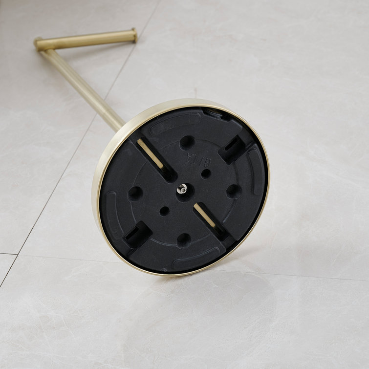 Brushed Gold Stainless Steel Freestanding Toilet Paper Holder