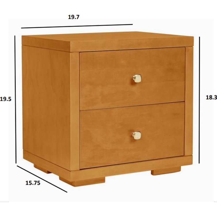Winston Oak Queen Platform Bed with Nightstands