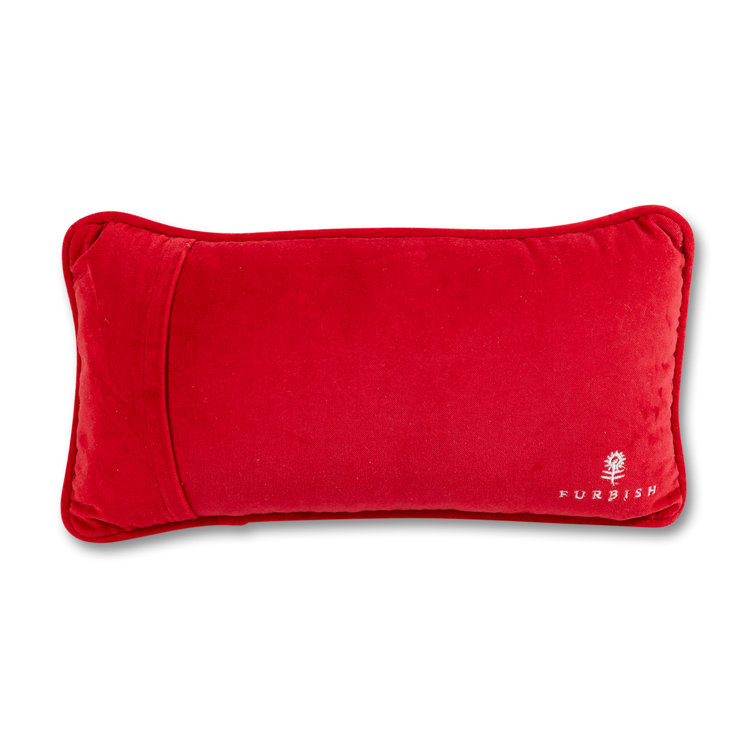 Furbish Studio Embroidered Cotton Throw Pillow