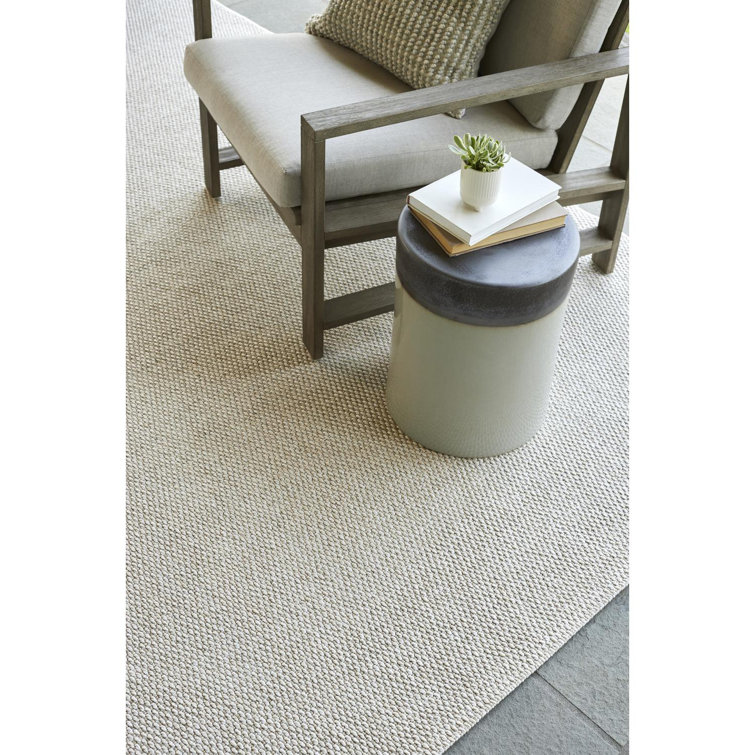 Livabliss Off-White Flat Woven Synthetic Area Rug, 3'10" x 5'7"