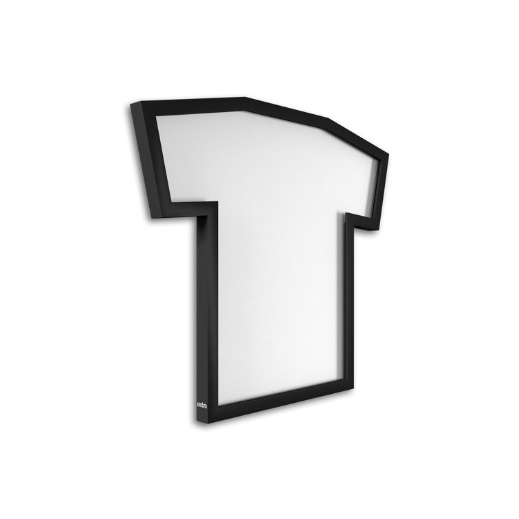 Classic Black Acrylic Wall-Mounted T-Shirt Display Frame
