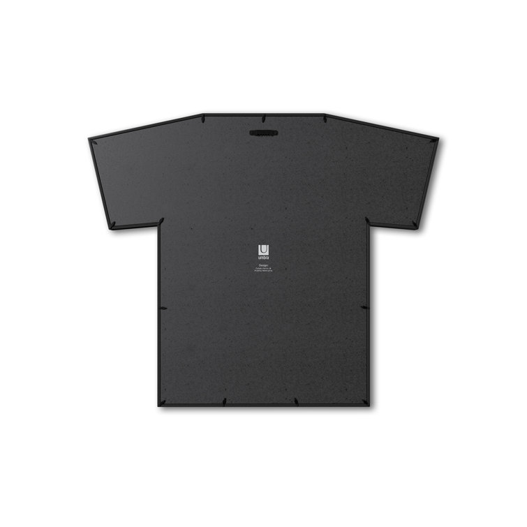 Classic Black Acrylic Wall-Mounted T-Shirt Display Frame