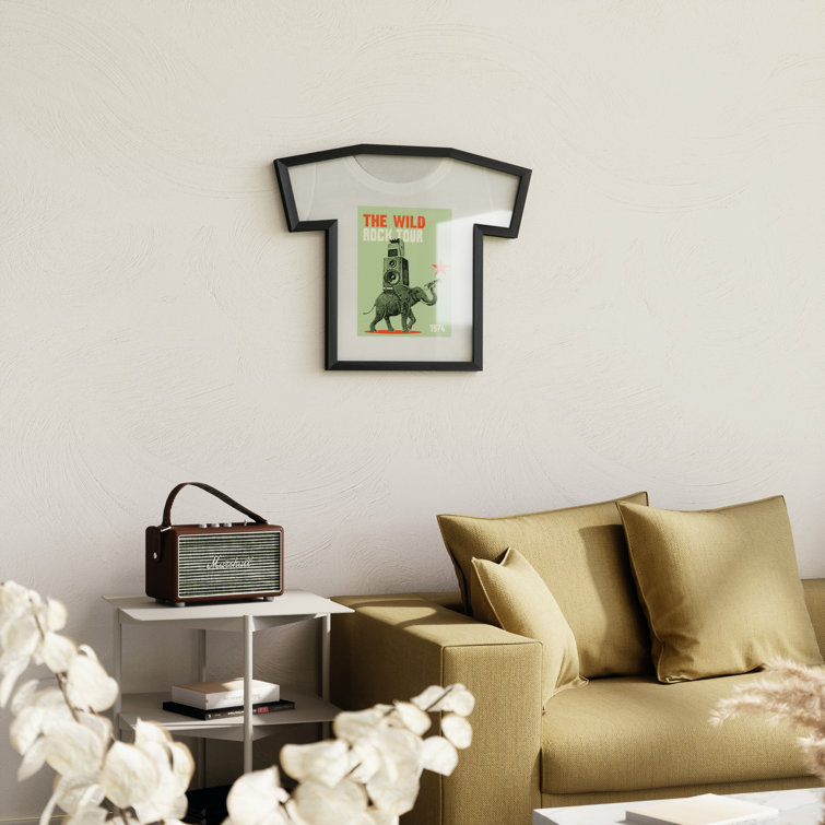 Classic Black Acrylic Wall-Mounted T-Shirt Display Frame