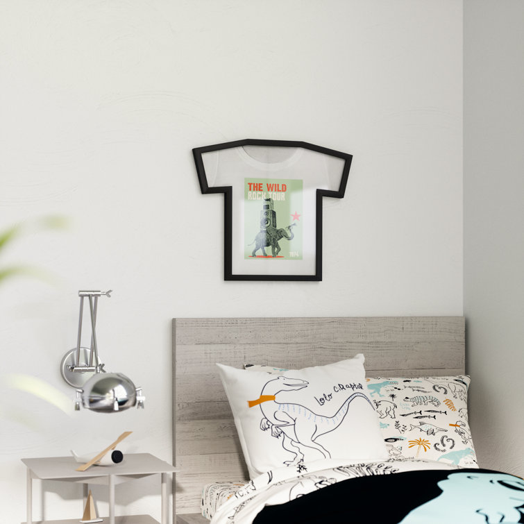 Classic Black Acrylic Wall-Mounted T-Shirt Display Frame