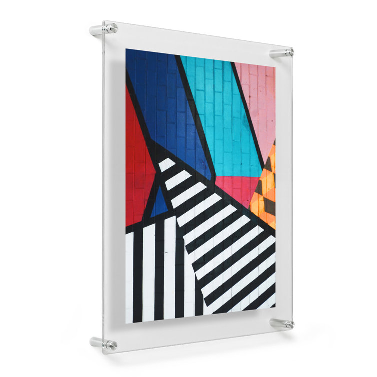 Silver Floating Acrylic Wall Picture Frame 23x27"