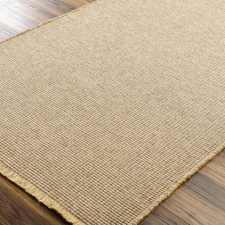 Kimi Light Brown Rectangular Synthetic Area Rug 5'3" x 7'