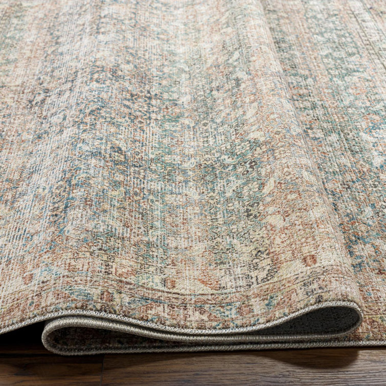 Marlene Sage and Brown Vintage Runner Area Rug