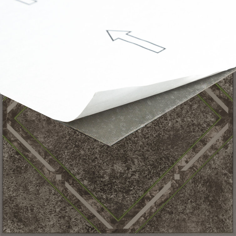 Metallic Marble Diamond Self-Adhesive Vinyl Floor Tiles, 12" x 12"