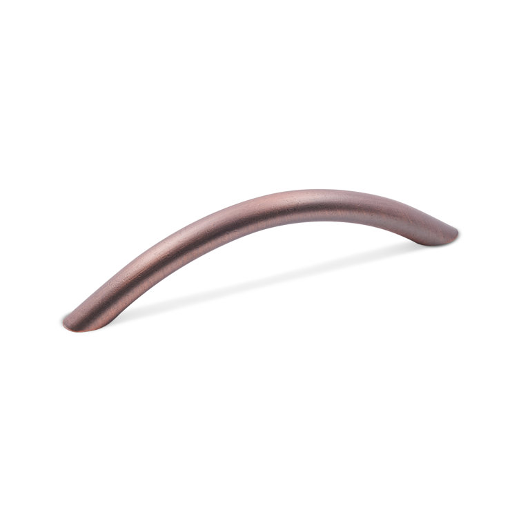 Distressed Copper 4" Arch Bar Cabinet Pull with Mounting Hardware
