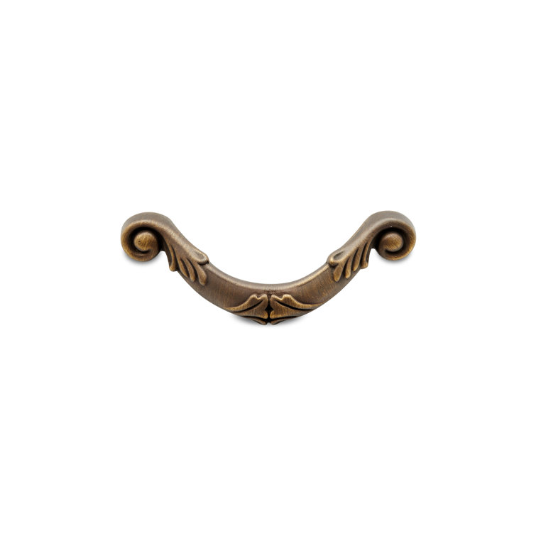 Antique English Brass 3'' Arch Bar Drawer Pull