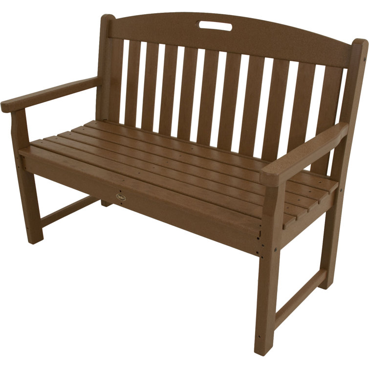 Tree House 48" Brown Recycled Plastic Outdoor Bench