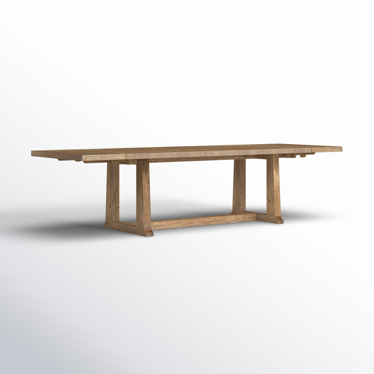 Honey Pine Reclaimed Wood Extendable Dining Table