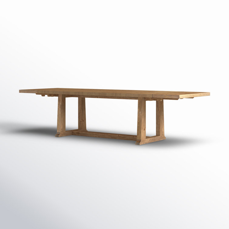 Honey Pine Reclaimed Wood Extendable Dining Table