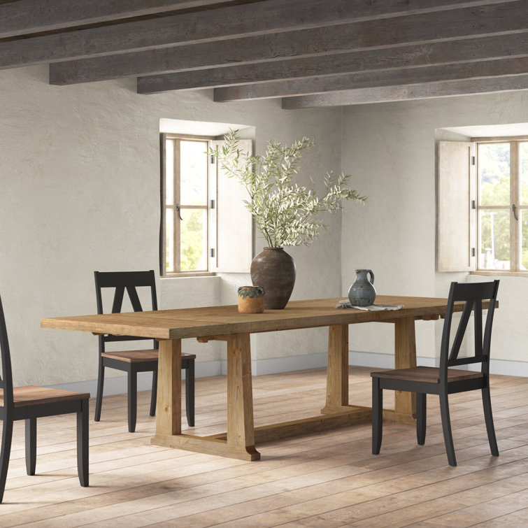 Honey Pine Reclaimed Wood Extendable Dining Table