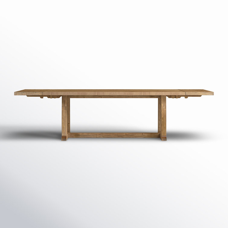 Honey Pine Reclaimed Wood Extendable Dining Table