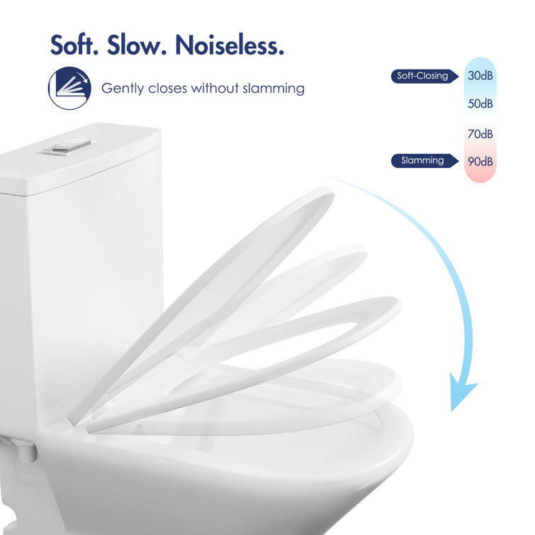Naples White Dual Flush Compact Chair Height Elongated Toilet