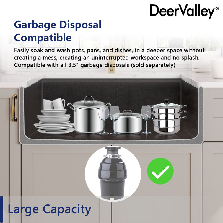 30-Inch Dark Brown Stainless Steel Farmhouse Drop-In Sink