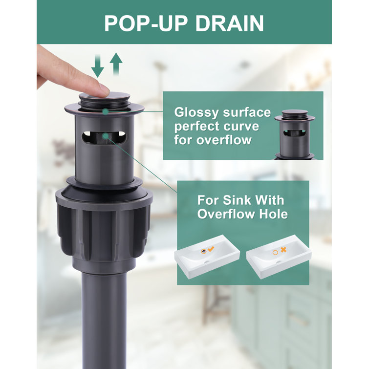 Oil Rubbed Bronze Double Handle Widespread Bathroom Faucet