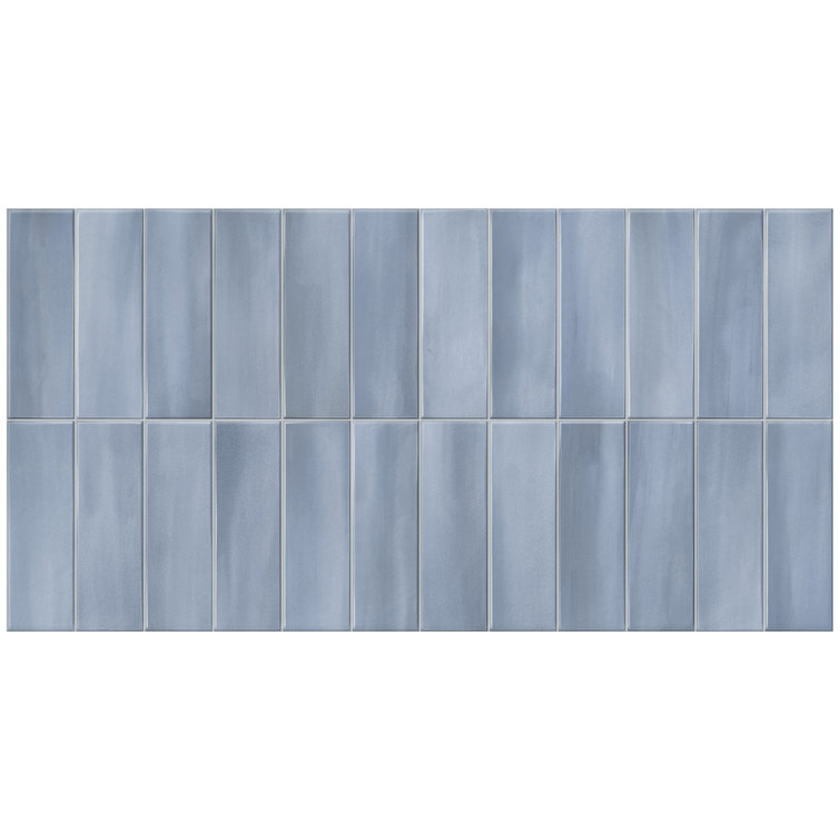 Sky Blue Glossy Porcelain 12x24 Rectified Tile